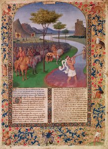 Jules César traversant le Rubicon, vers 1470 (détail) - Jean Fouquet